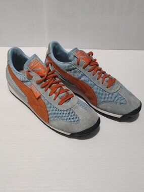 Puma Shoes Womens 7.5 Casual Sneakers Multicolor Suede Lace Up Low Top Round Toe